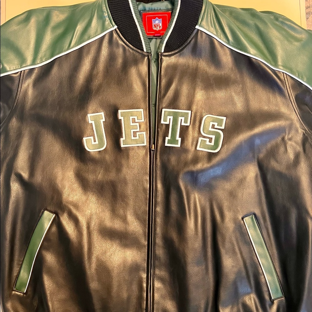 New York Jets Mens Jacket XXL Varsity Bomber Style Football